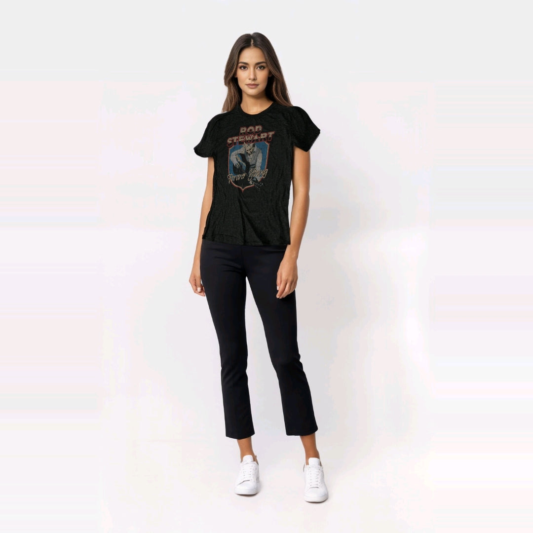 ROD STEWART UNISEX T-SHIRT: FOREVER CREST