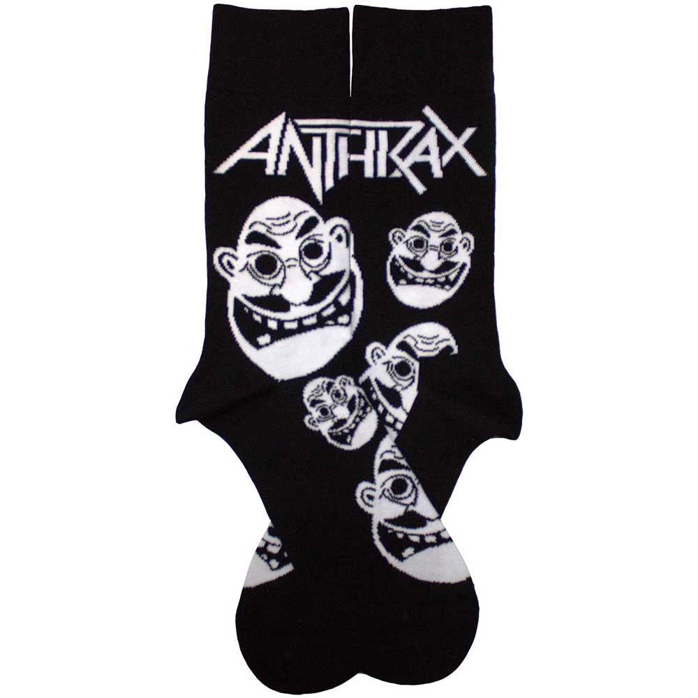 Anthrax Faces Pattern B&W Unisex Ankle Socks
