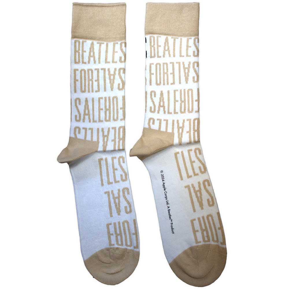 The Beatles Unisex Ankle Socks: For Sale Text Repeat