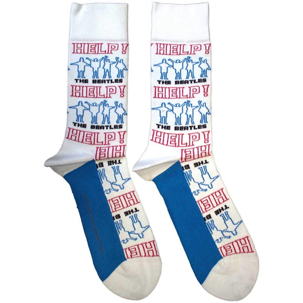 The Beatles Unisex Ankle Socks: Help! Outlines Repeat