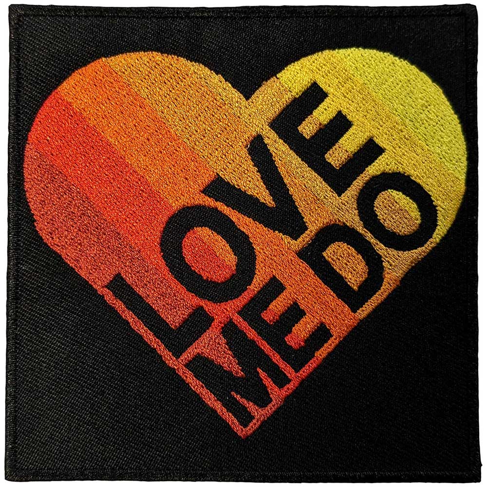 The Beatles Love Me Do Gradient Heart Woven Patch
