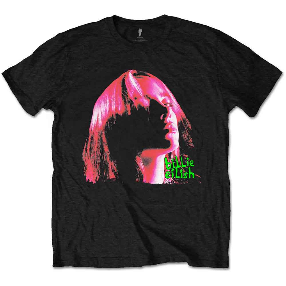 Billie Eilish Neon Shadow Pink Unisex T-Shirt