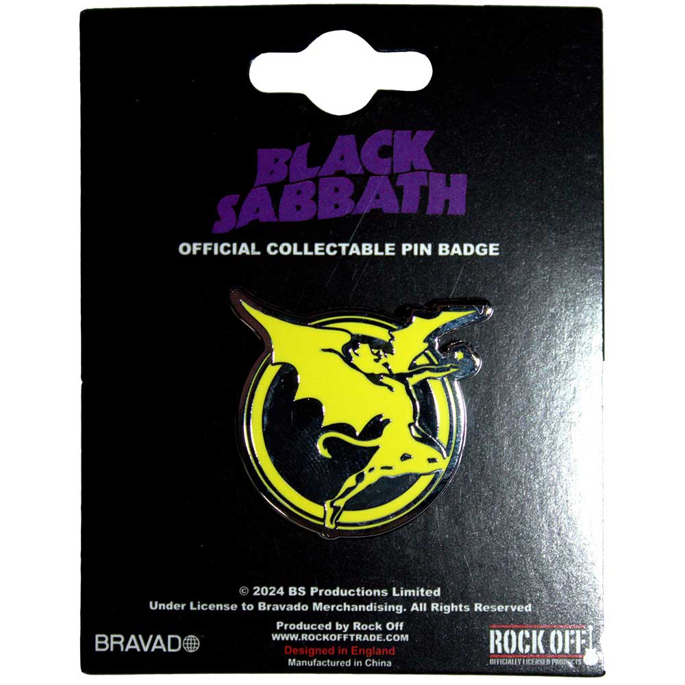 Black Sabbath Never Say Die Pin Badge