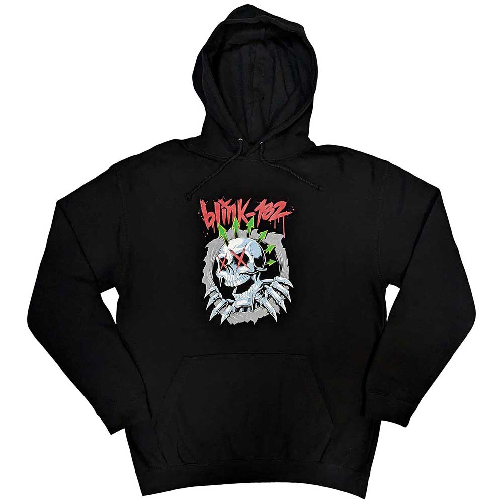 Blink 182 Six Arrow Skull Pullover Hoodie