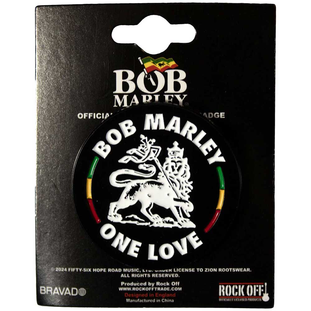 Bob Marley Lion Pin Badge