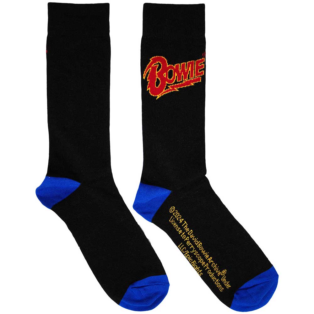 David Bowie Logo Blue Contrast Unisex Ankle Socks