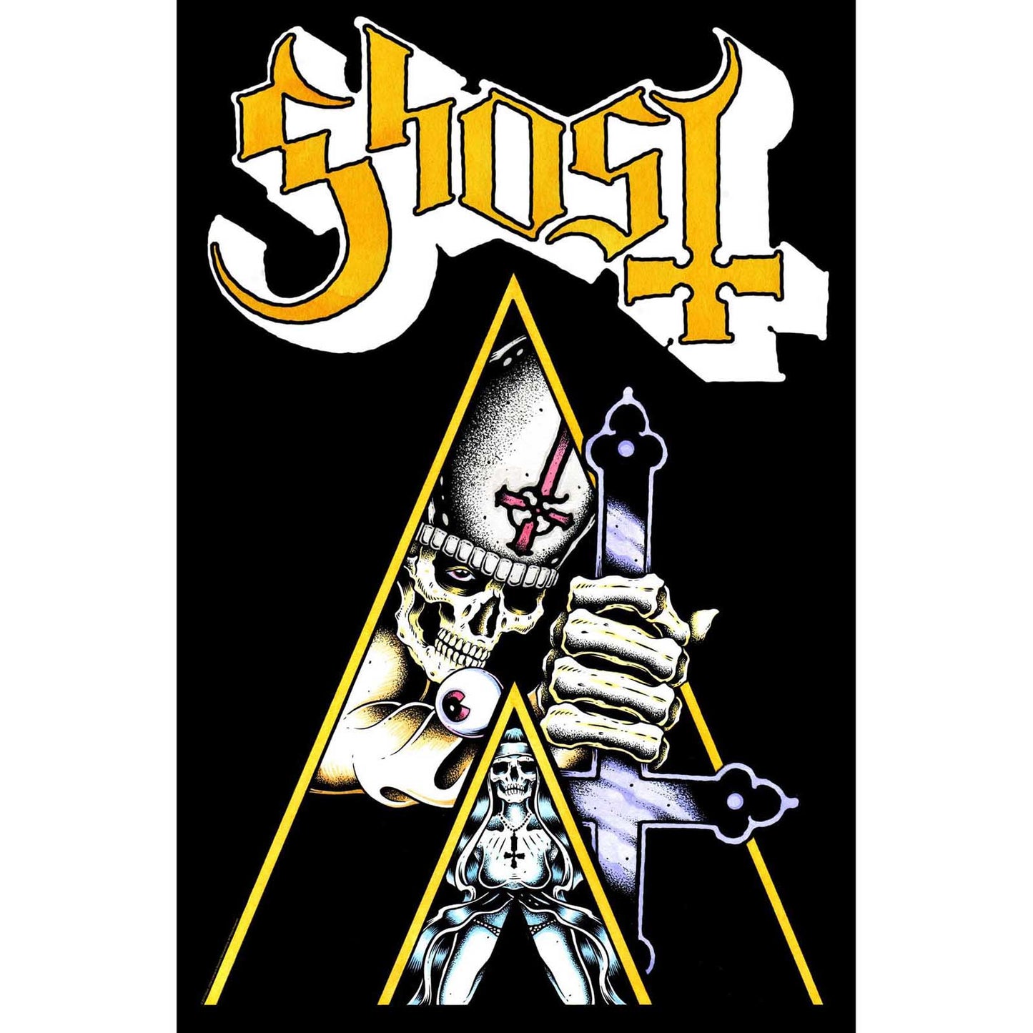 Ghost Clockwork Ghost Textile Poster
