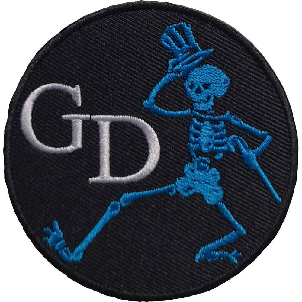 Grateful-dead-Skeleton-circle-woven-patch