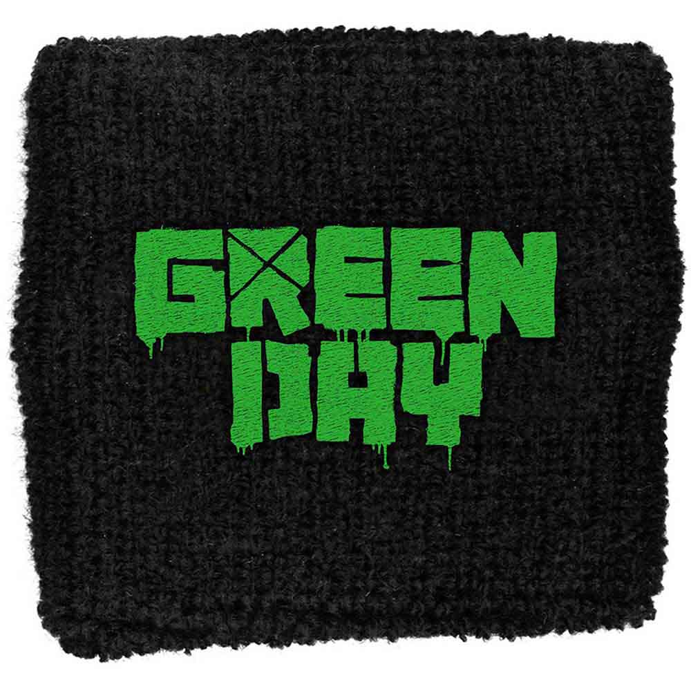 Green Day Logo Embroidered Wristband