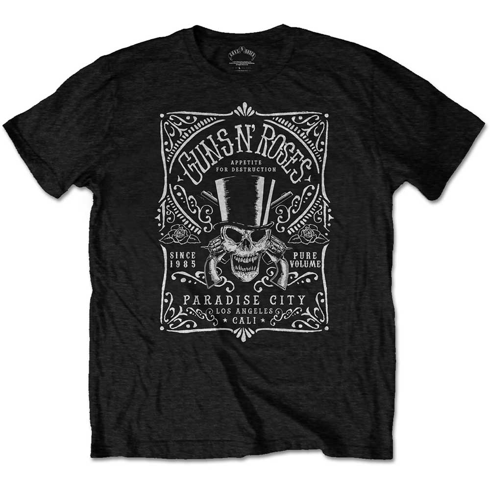 Guns N Roses Bourbon Label Unisex T-Shirt
