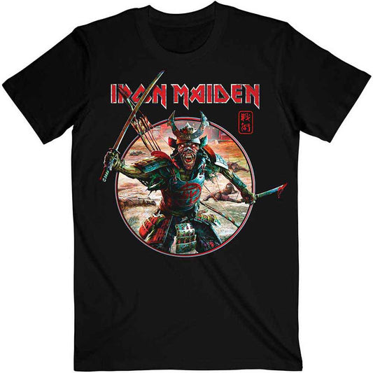 Iron Maiden Senjutsu Eddie Warrior Circle Unisex T-Shirt