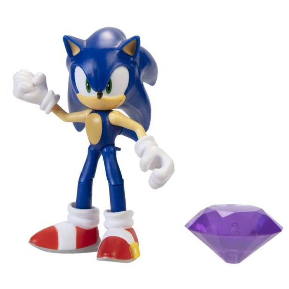 Sonic the Hedgehog with purple Emerald Figure
