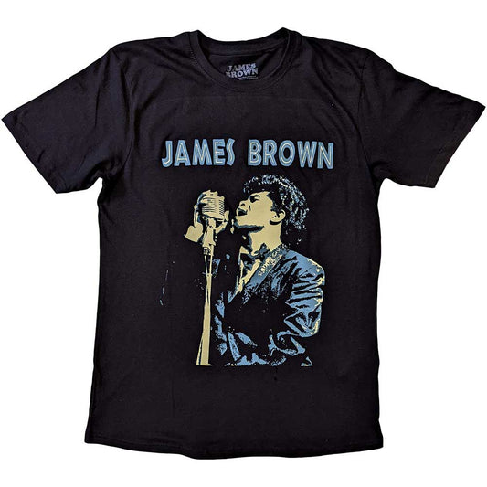 James Brown Holding Mic Unisex T-Shirt