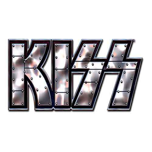 Kiss Stud Logo Pin Badge