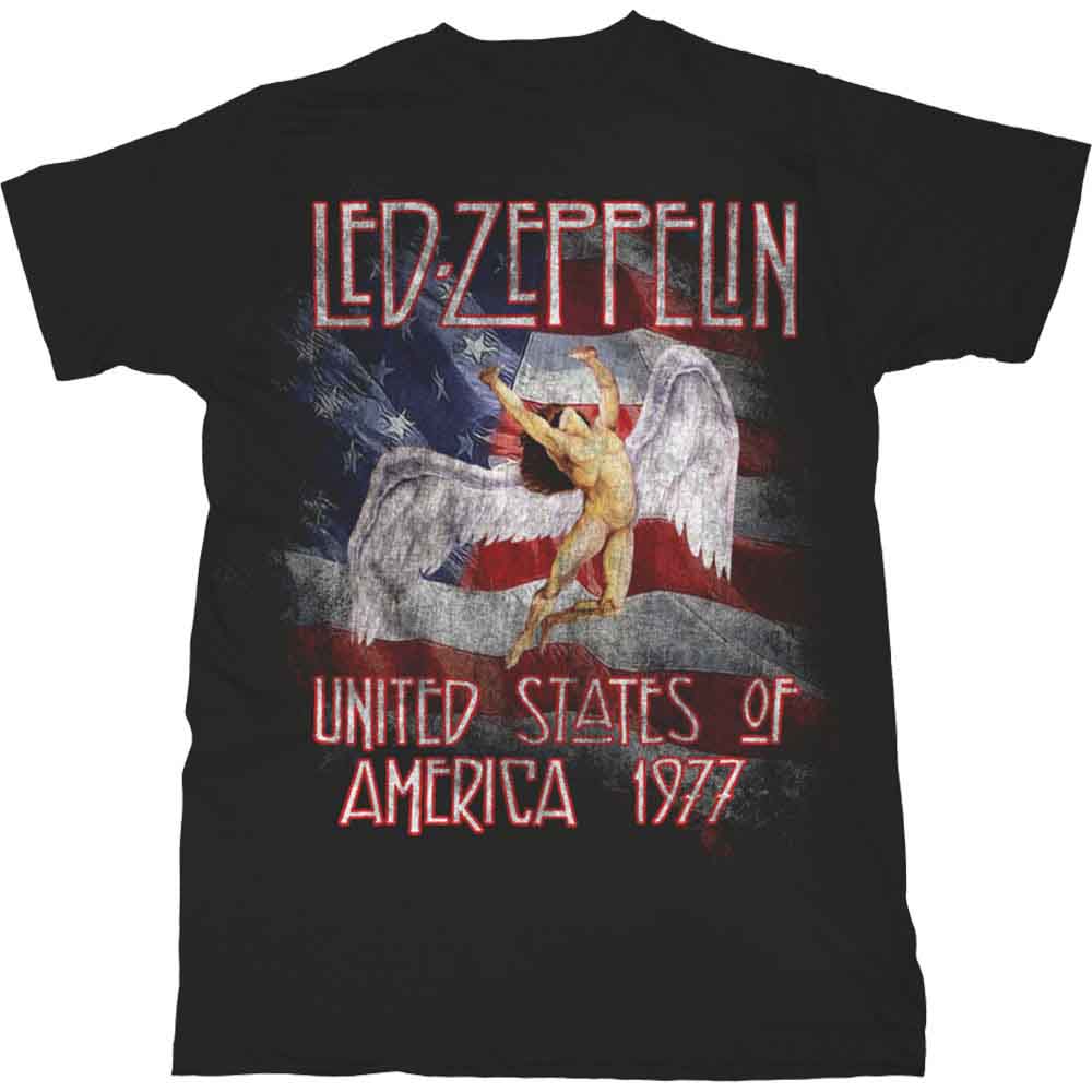 Led Zeppelin Stars N Stripes USA 77 Unisex T-Shirt