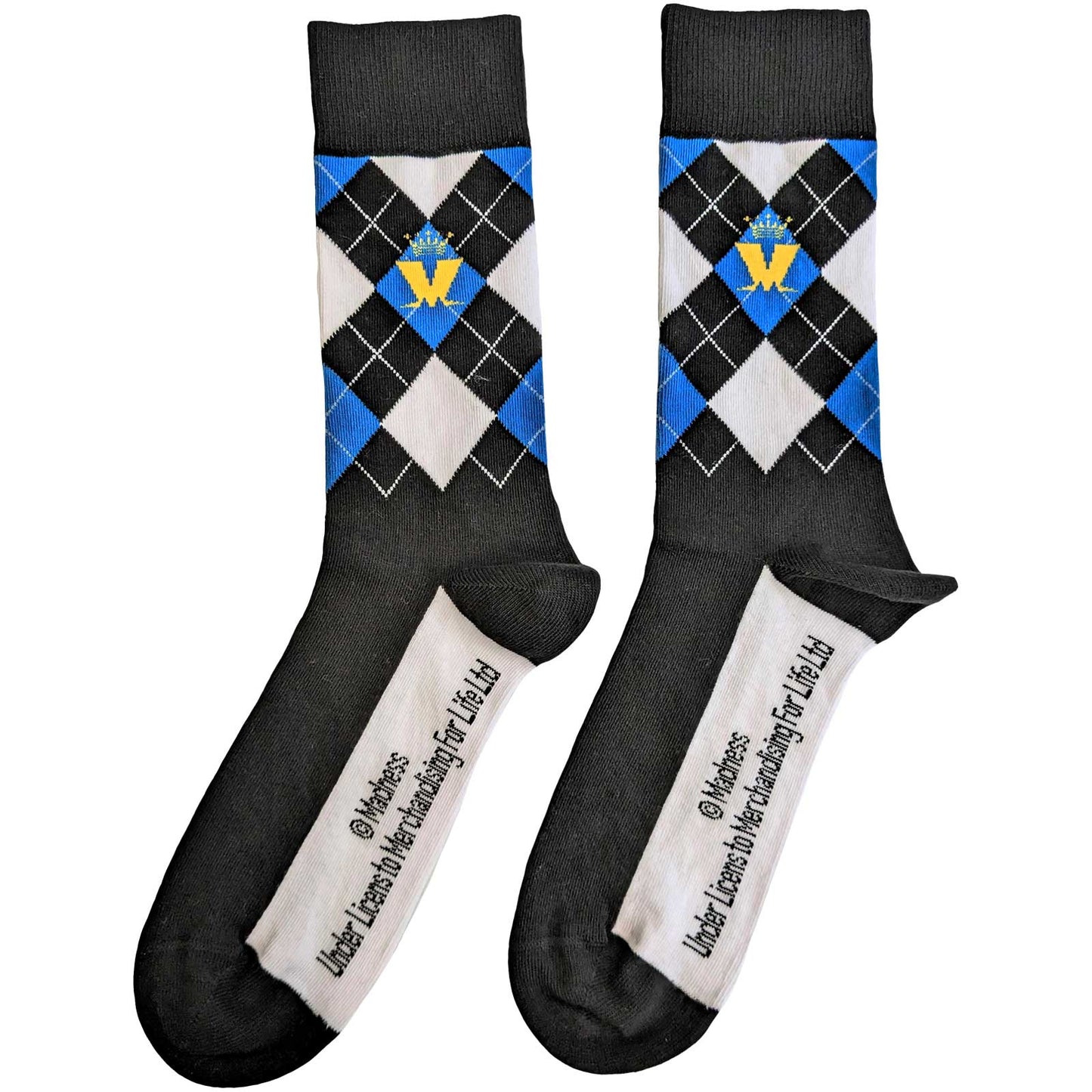 Madness Crown M Blue Diamond Unisex Ankle Socks