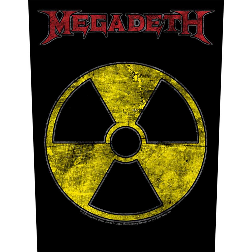 Megadeth Radioactive Back Patch