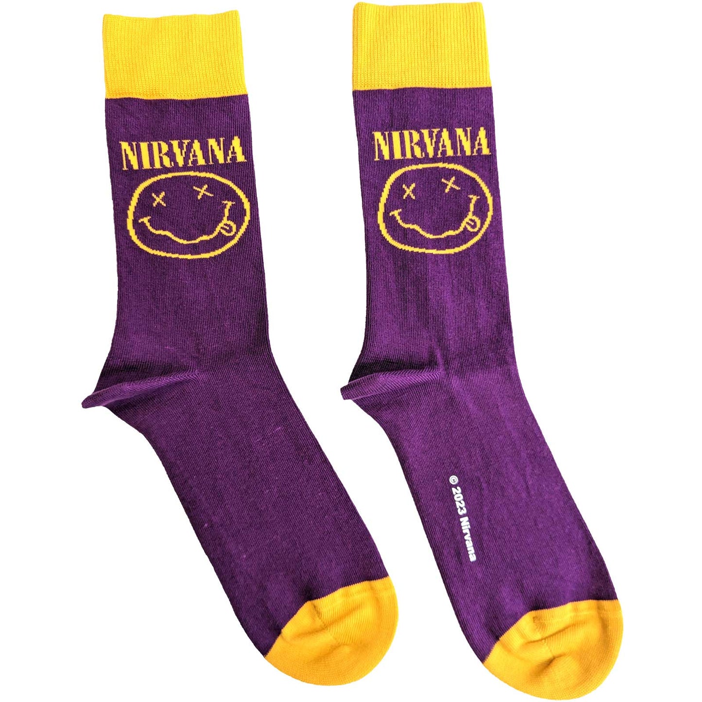Nirvana Yellow Happy Face Unisex Ankle Socks