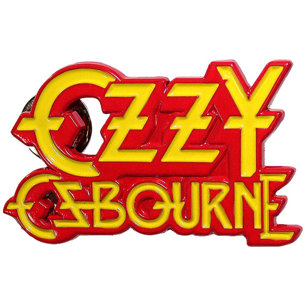 Ozzy Osbourne Stacked Logo Pin Badge
