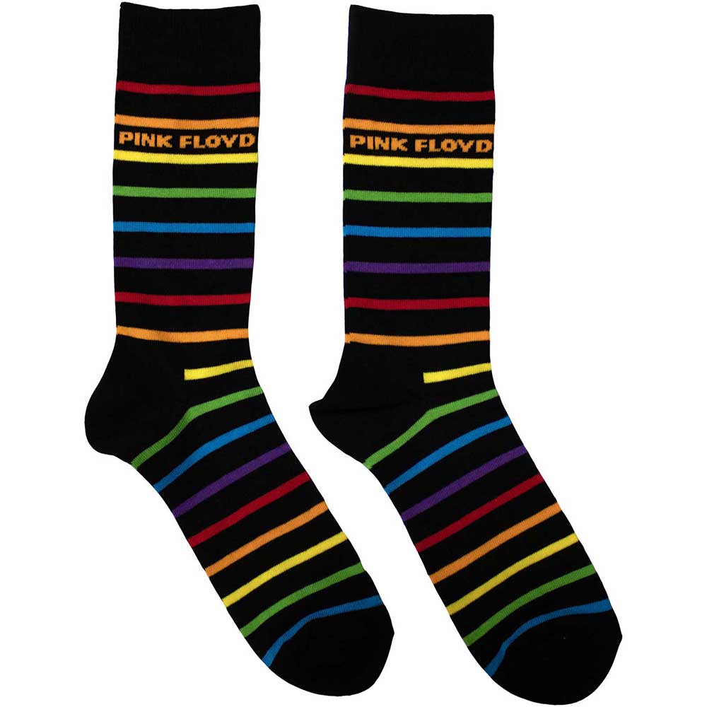 Pink Floyd Unisex Ankle Socks: Wide Stripes