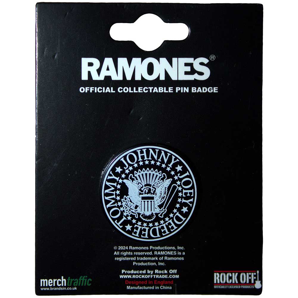 Ramones Presidential Seal Emblem Pin Badge