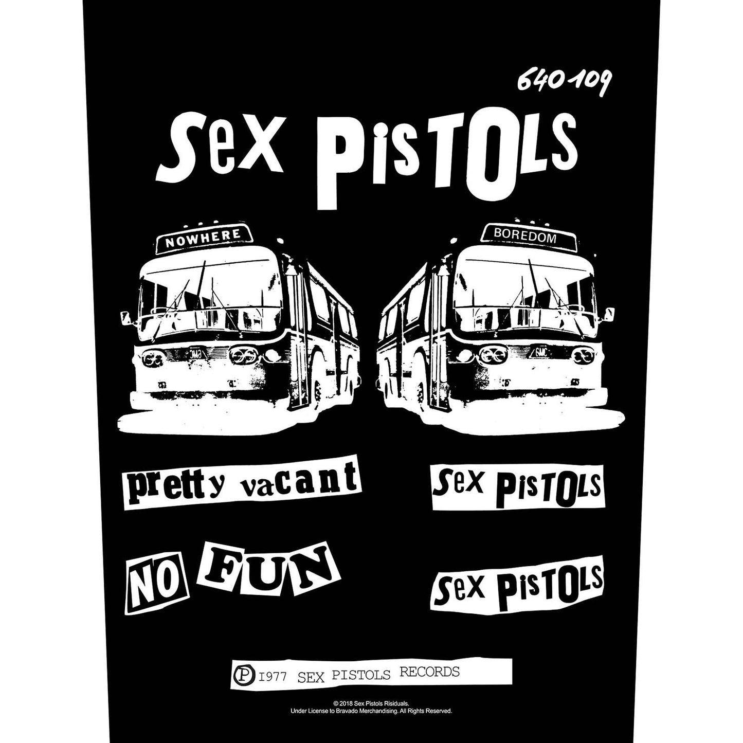 THE SEX PISTOLS BACK PATCH: PRETTY VACANT