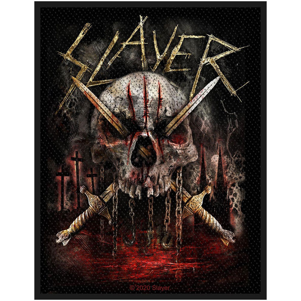 SLAYER STANDARD PATCH: SKULL & SWORDS