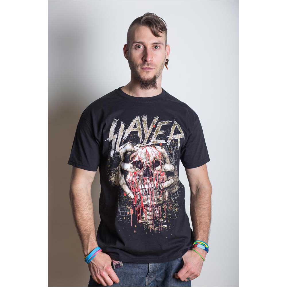 SLAYER UNISEX T-SHIRT: SKULL CLENCH