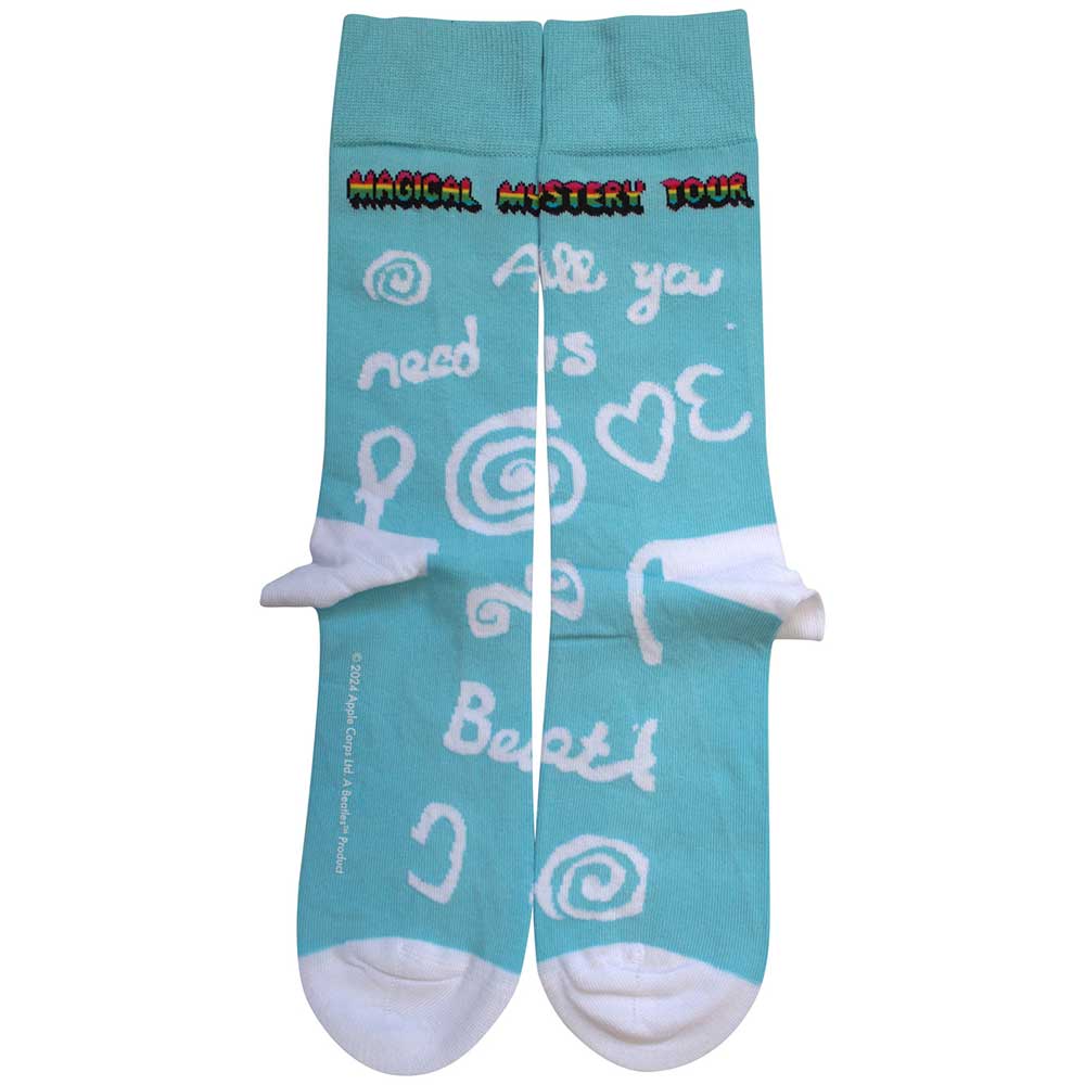 The Beatles Ankle Socks: Magical Mystery Tour All You Need Is Love
