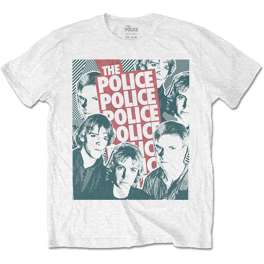The Police Half-Tone Faces Unisex T-Shirt