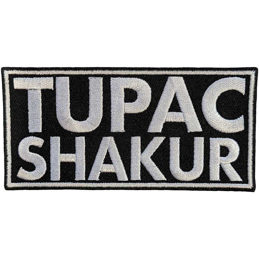 Tupac Text Logo Woven Patch