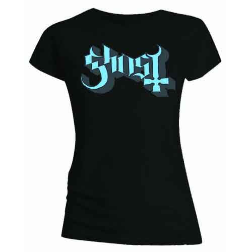 Ghost Blue/Grey Keyline Logo Ladies T-Shirt