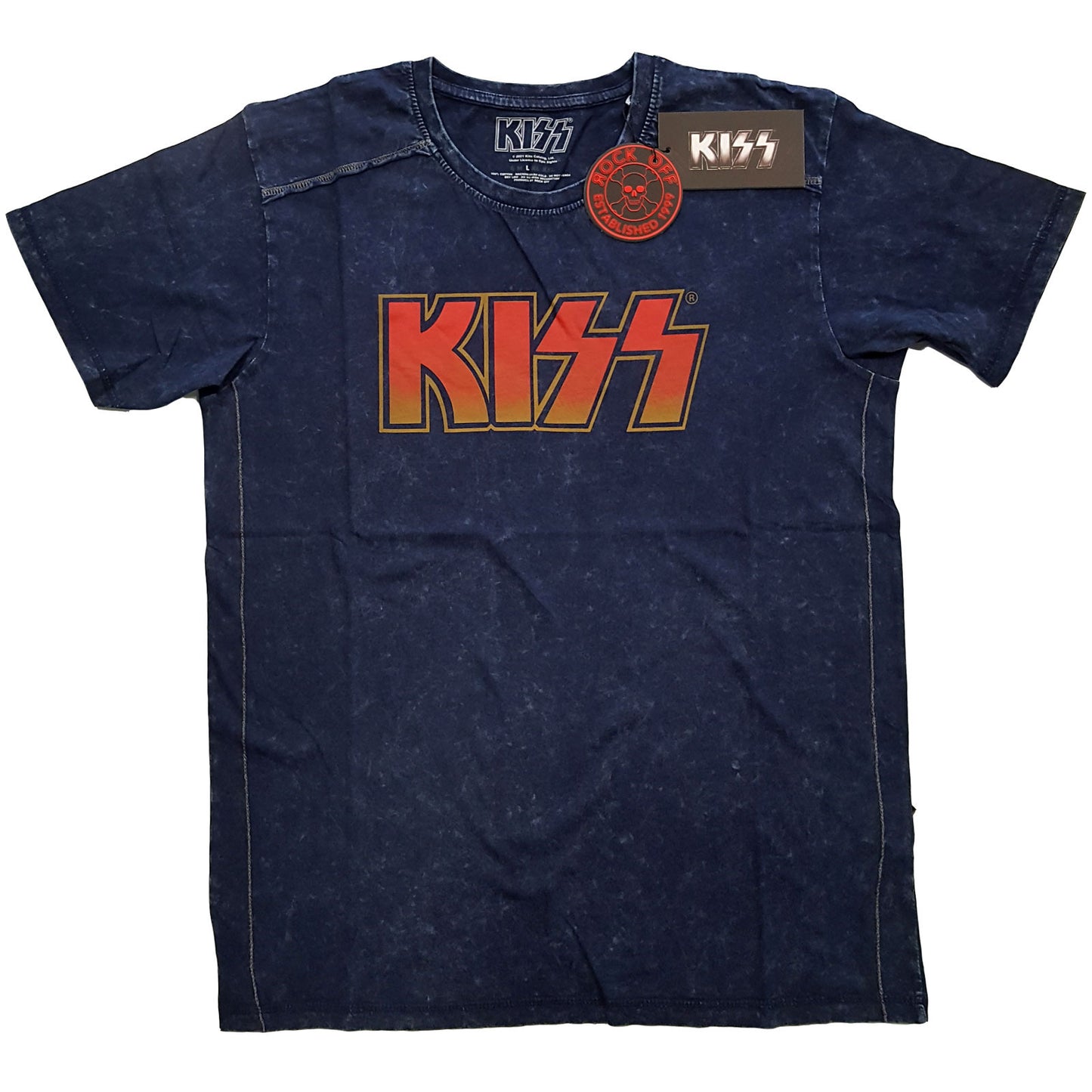 Kiss Classic Logo Navy Unisex T-Shirt