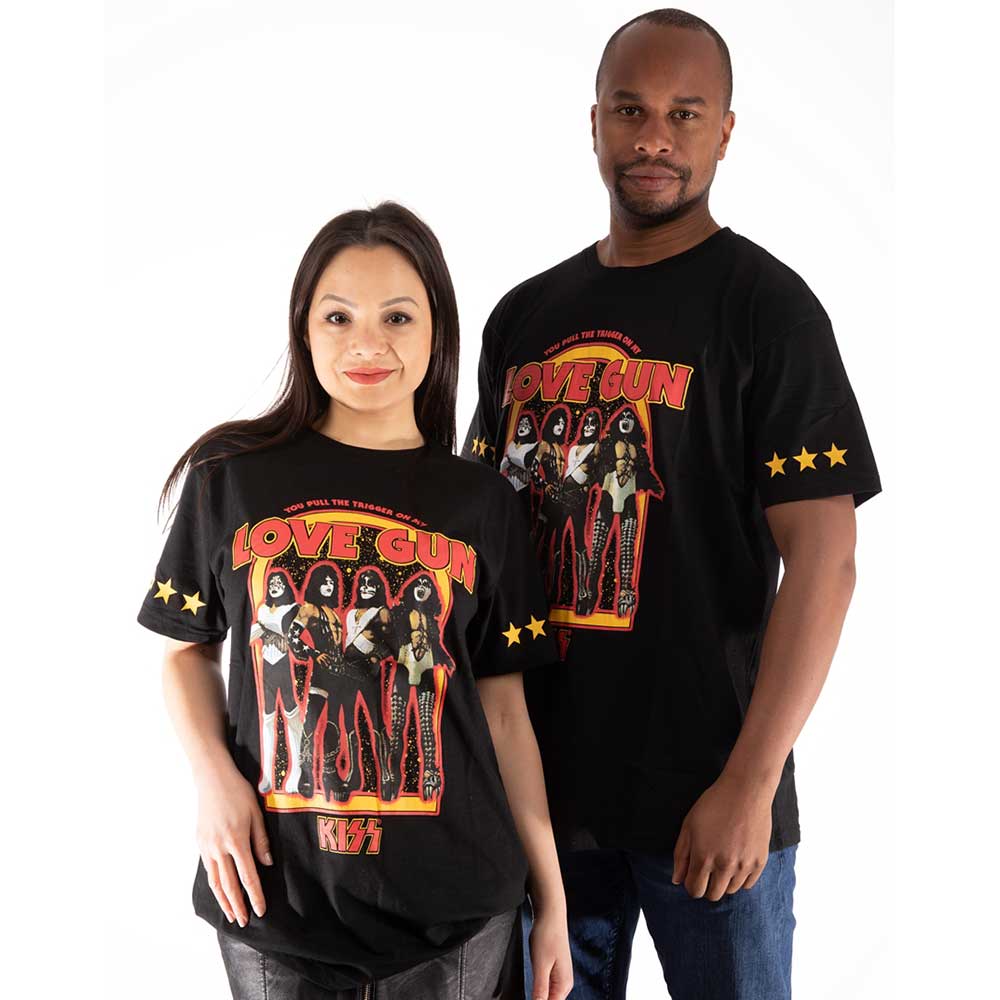 Kiss Love Gun Stars Unisex T-Shirt