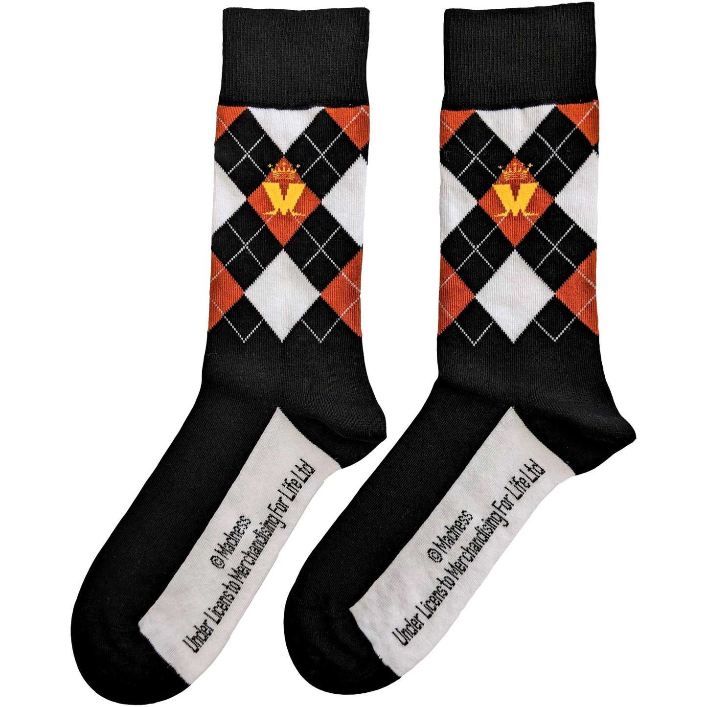 Madness Crown M Brown Diamond Unisex Ankle Socks