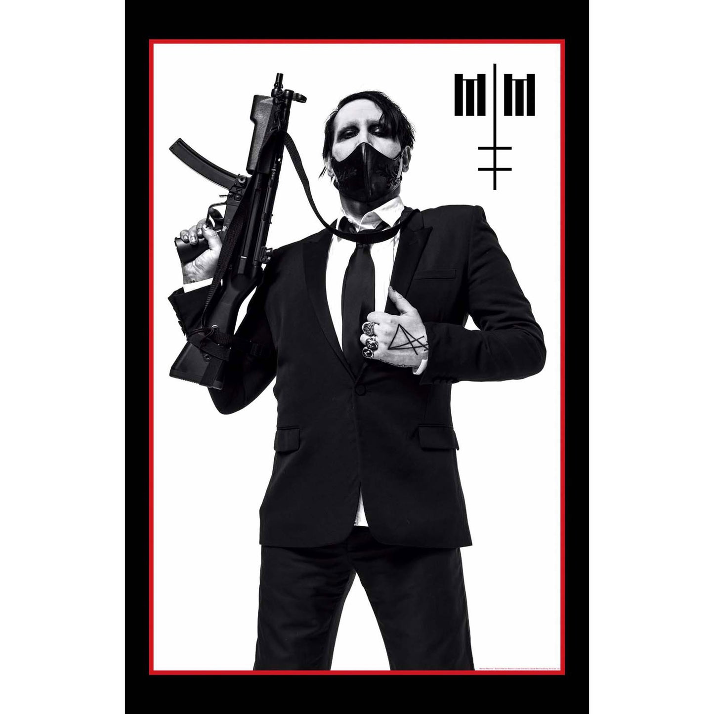 MARILYN MANSON TEXTILE POSTER: MACHINE GUN