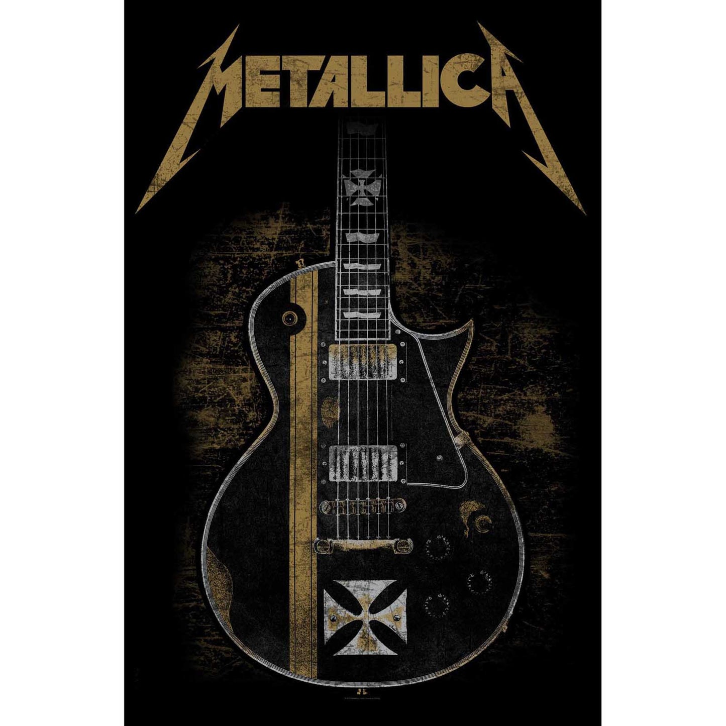 Metallica Hetfield Guitar Textile Poster
