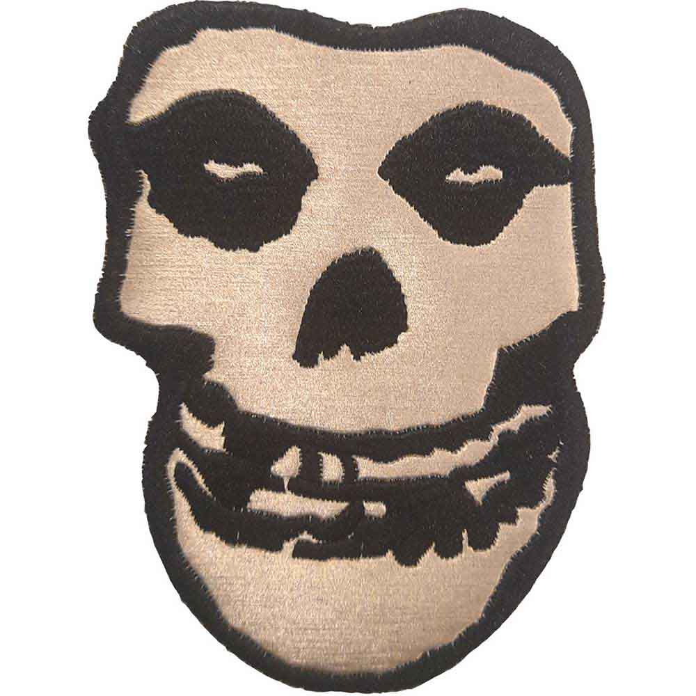 Misfits Woven Patch: Gold Skull