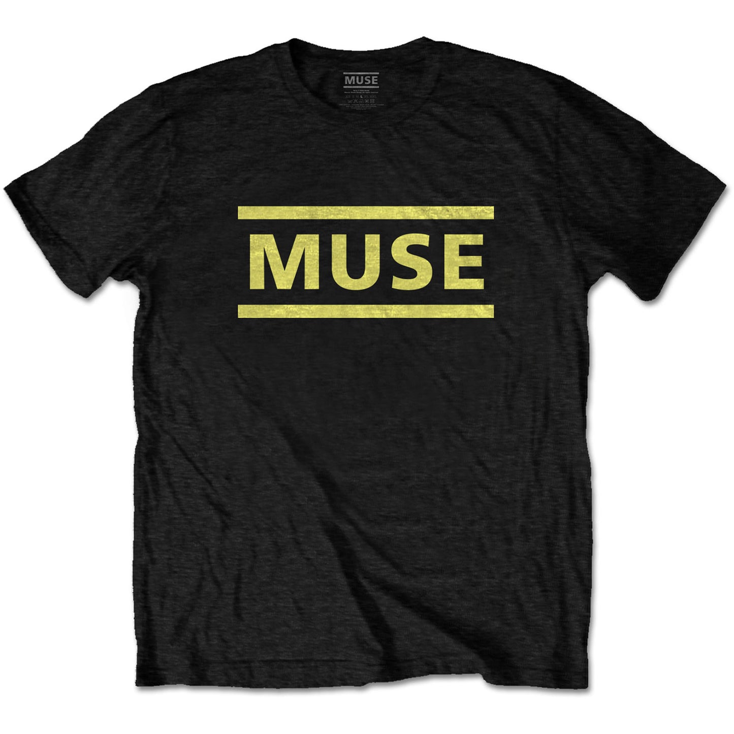 MUSE UNISEX T-SHIRT: YELLOW LOGO