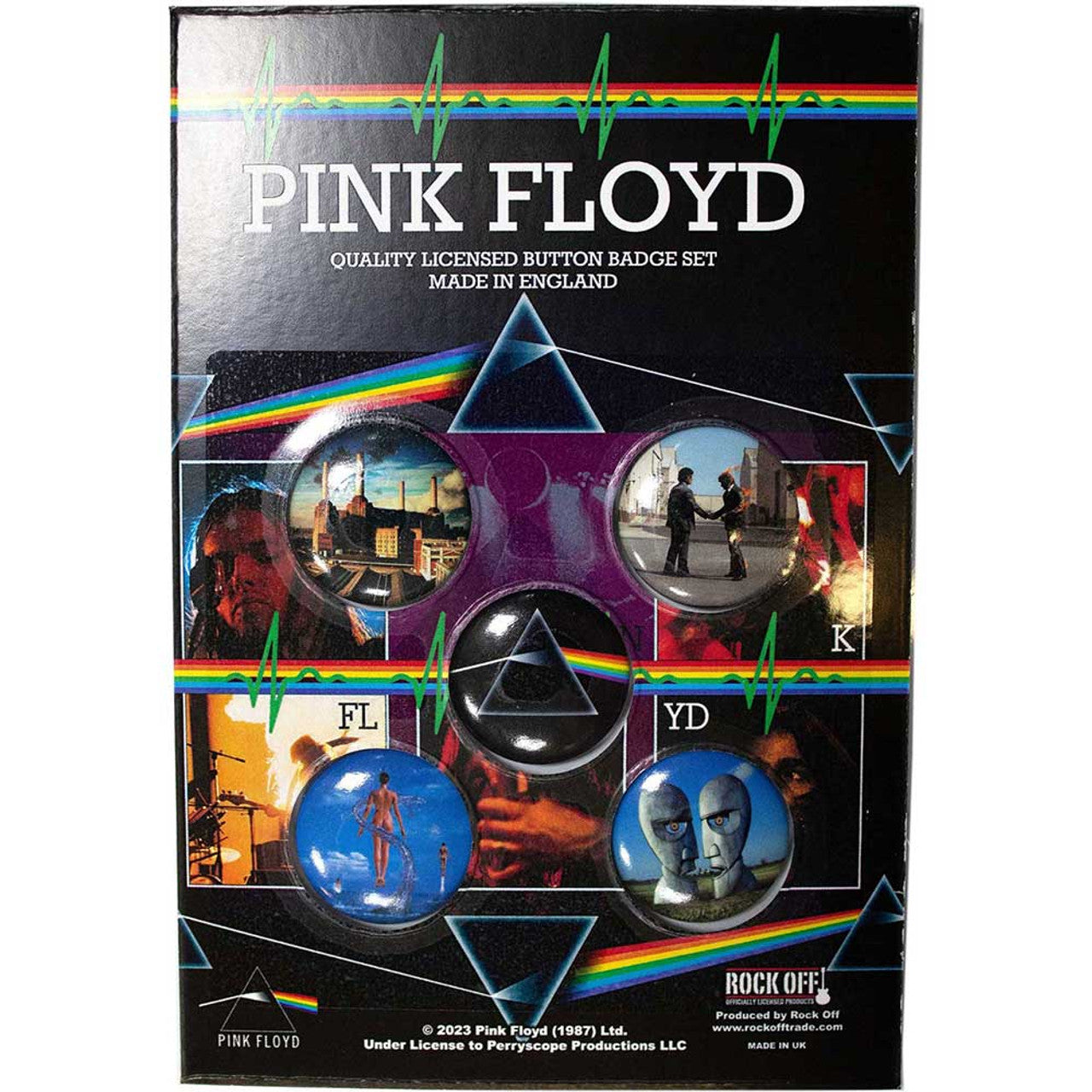 Pink Floyd Album Covers Button Badge Pack