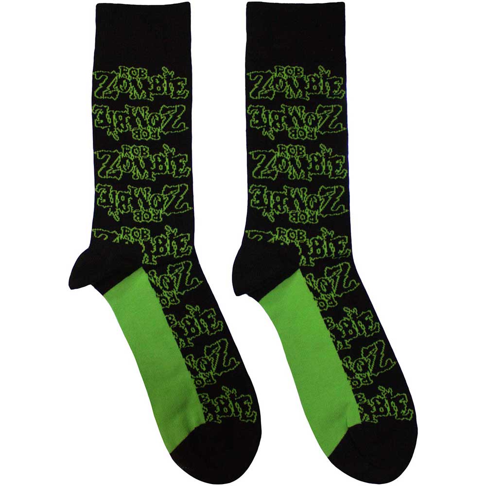 Rob Zombie Logo Repeat Ankle Socks
