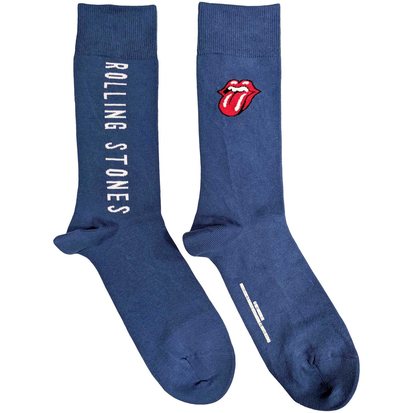 THE ROLLING STONES UNISEX ANKLE SOCKS: VERTICAL TONGUE (UK SIZE 7 - 11)