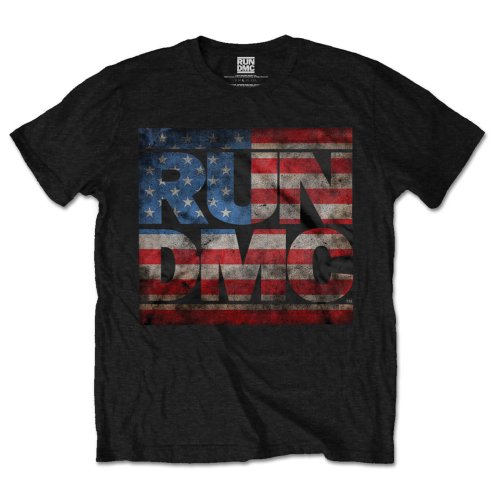 RUN DMC UNISEX T-SHIRT: AMERICANA LOGO