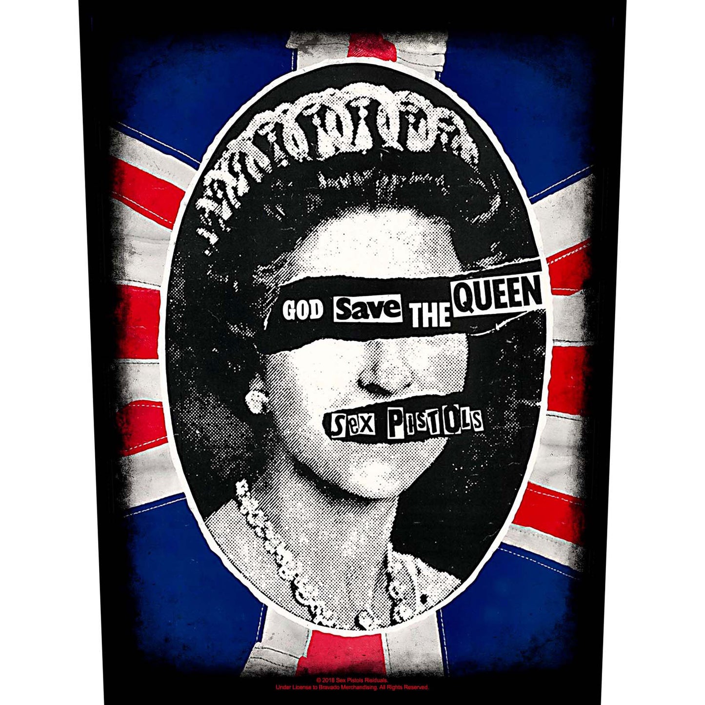 THE SEX PISTOLS BACK PATCH: GOD SAVE THE QUEEN