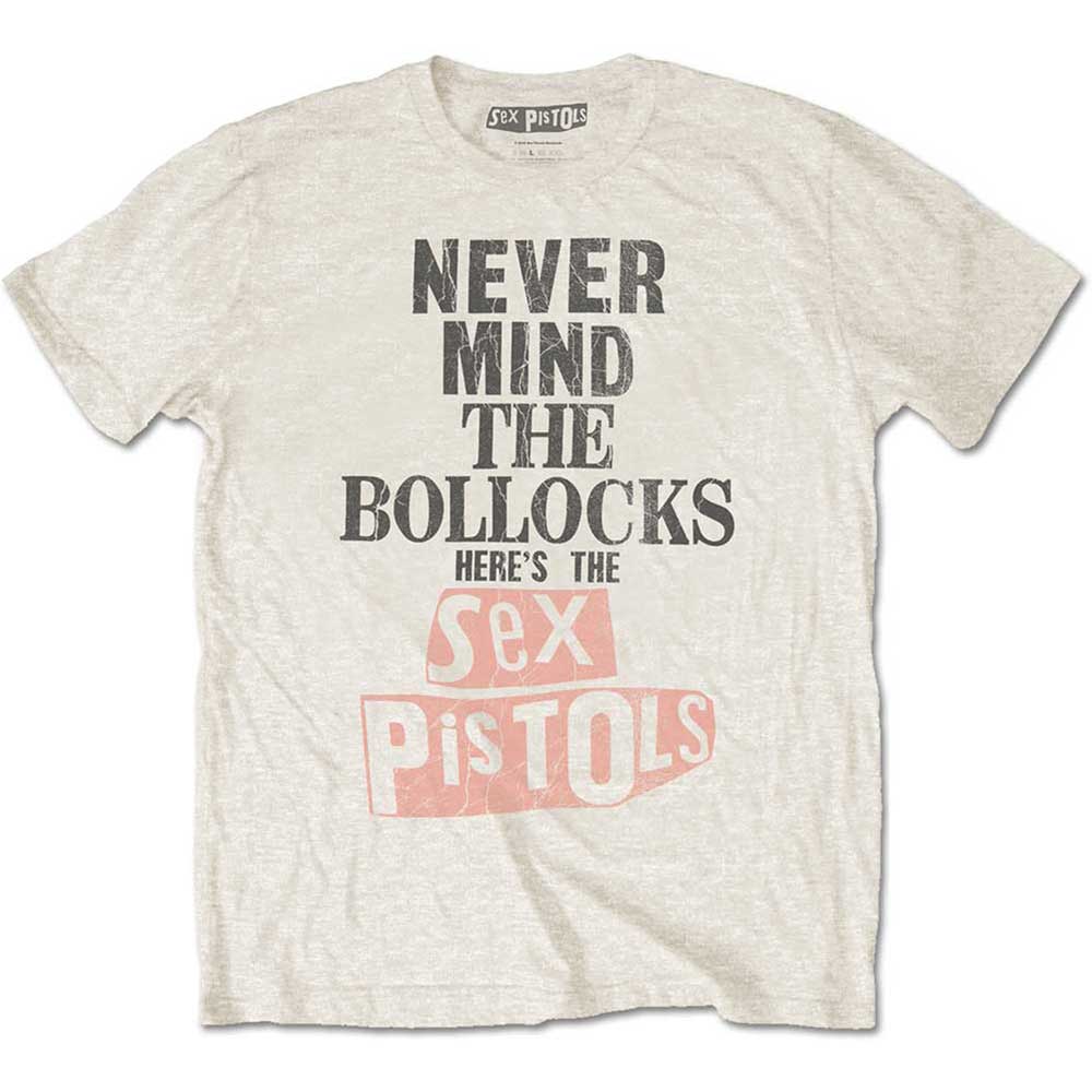THE SEX PISTOLS UNISEX T-SHIRT: BOLLOCKS DISTRESSED