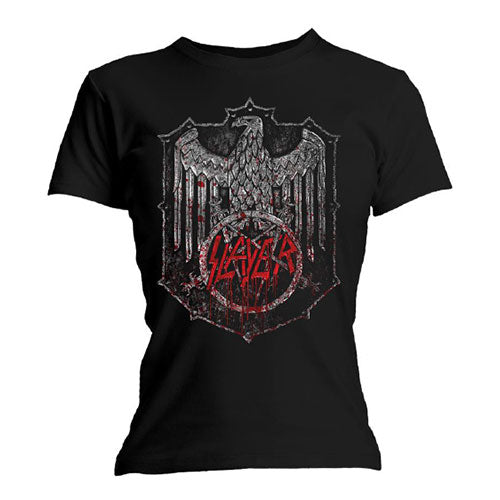 SLAYER LADIES T-SHIRT: BLOODY SHIELD