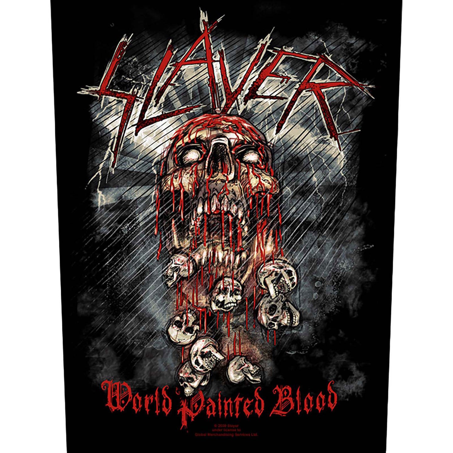 SLAYER BACK PATCH: WORLD PAINTED BLOOD