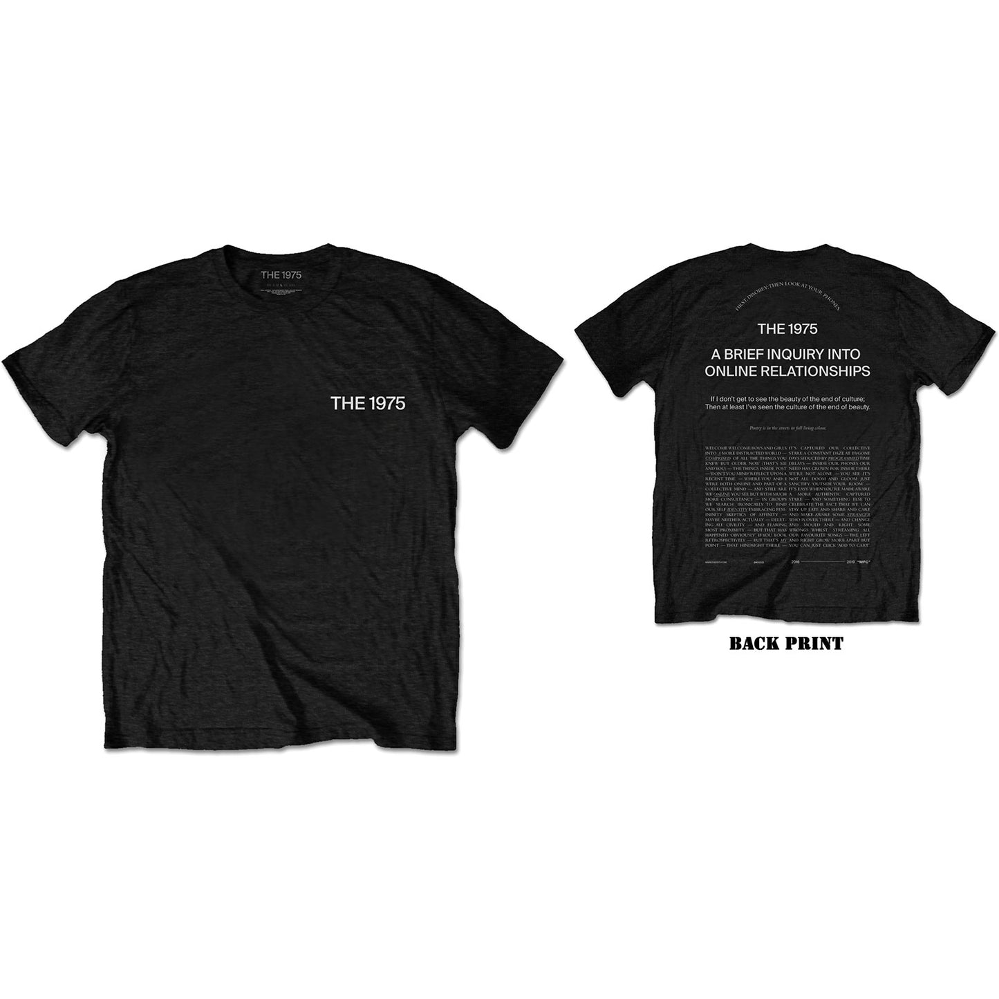 THE 1975 UNISEX T-SHIRT: ABIIOR WELCOME WELCOME
