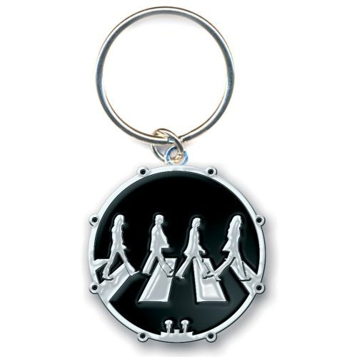 The Beatles Abbey Road Crossing Chrome Keychain