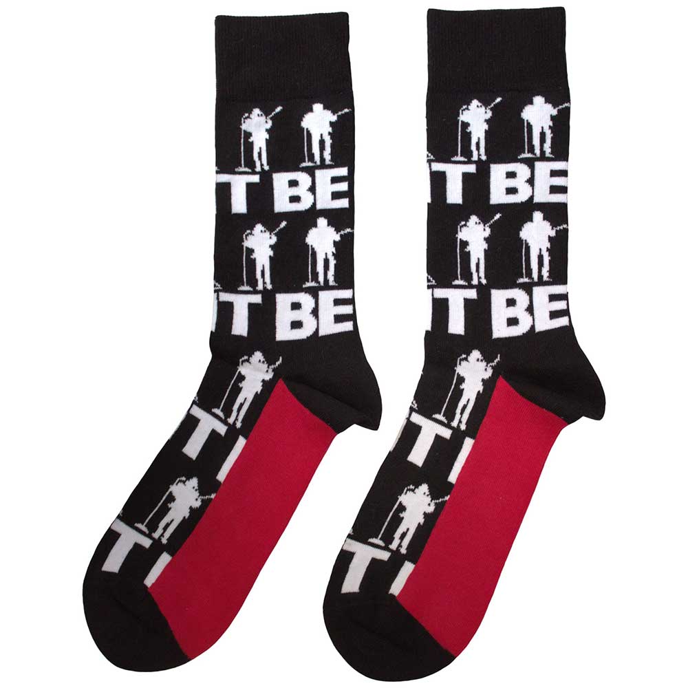 The Beatles Unisex Ankle Socks: Let It Be Silhouettes Repeat